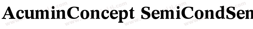 AcuminConcept SemiCondSemibold字体转换
